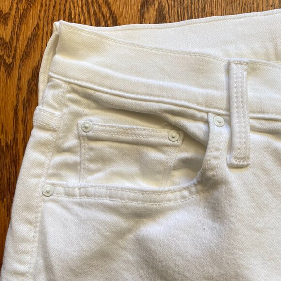 Mother High Waisted Rider Ankle Jeans Womens 29 White Fairest of them All Denim - Picture 5 of 15